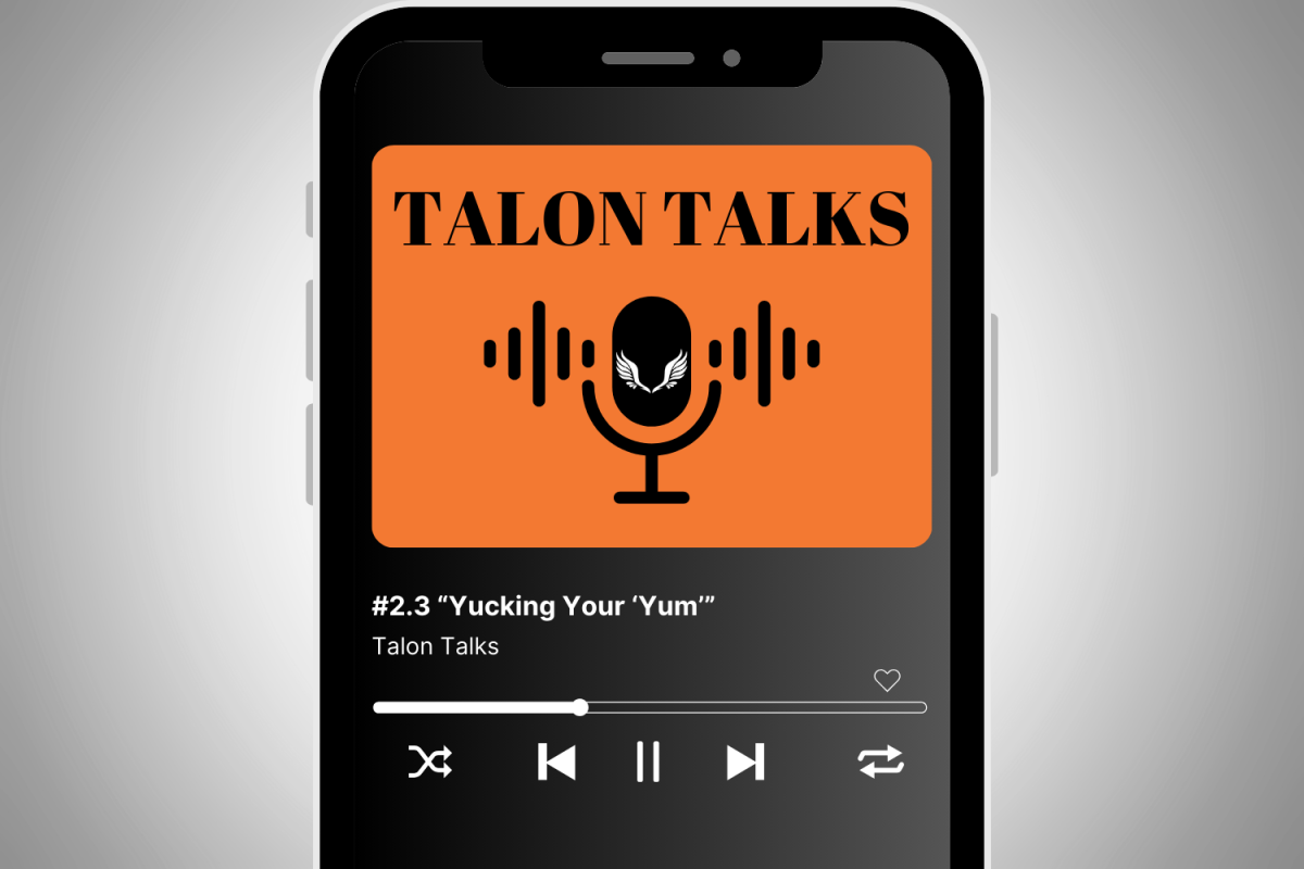 "Talon Talks" Season 2, Episode 3 features Grace Carroll, Emma Waddell, Raela Wanek, and Alana Stewart "yucking" each other's "yums" when it comes to their favorite and least favorite foods.