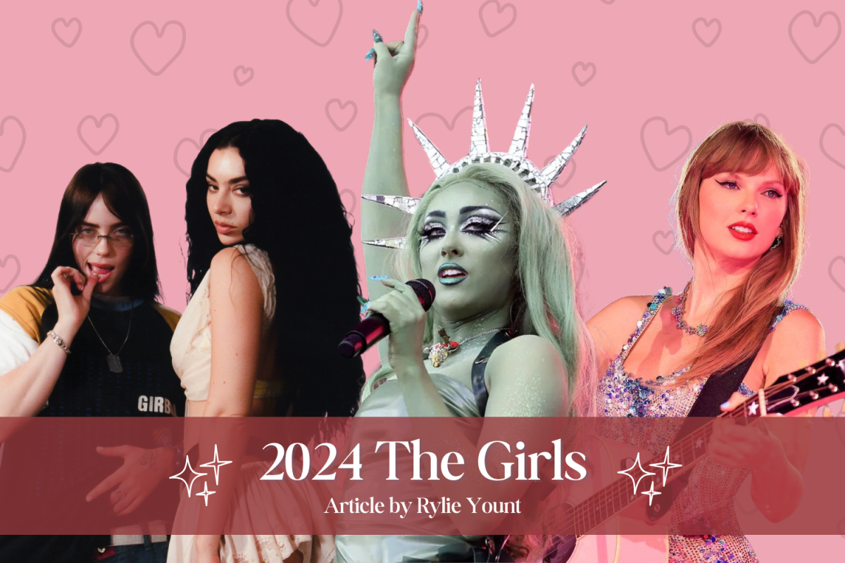 Billie Eilish, Charlie XCX, Chappell Roan, and Taylor Swift are some of the many female artists who dominated the charts this year.