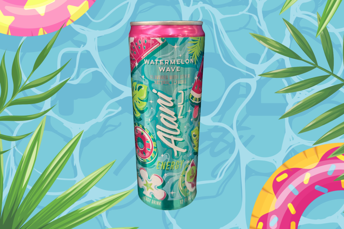 Watermelon Wave Alani | Photo by Rylie Yount; Graphic by Rylie Yount via Canva.com