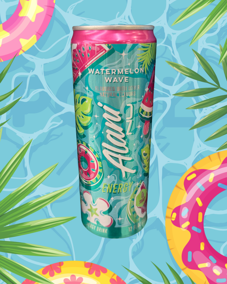 Watermelon Wave Alani | Photo by Rylie Yount; Graphic by Rylie Yount via Canva.com