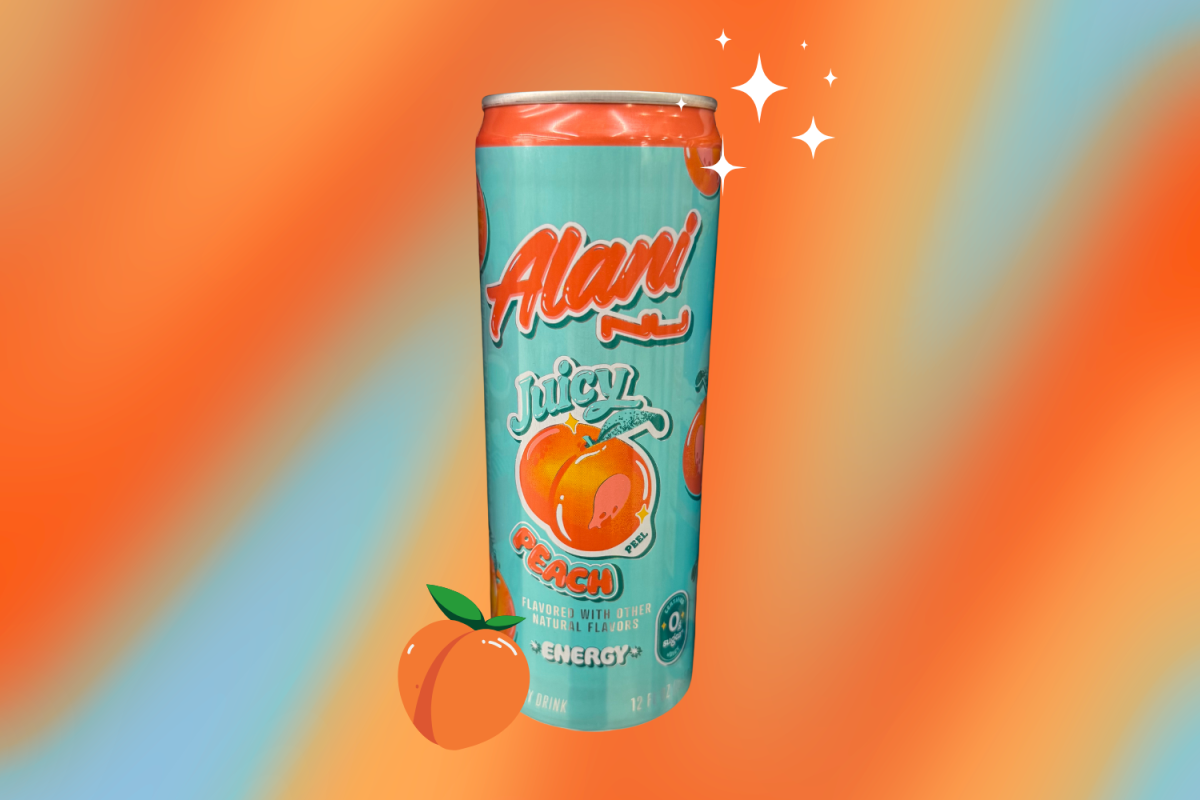 Juicy Peach Alani | Photo by Rylie Yount; Graphic by Rylie Yount via Canva.com