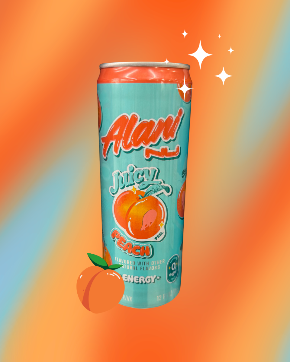 Juicy Peach Alani | Photo by Rylie Yount; Graphic by Rylie Yount via Canva.com