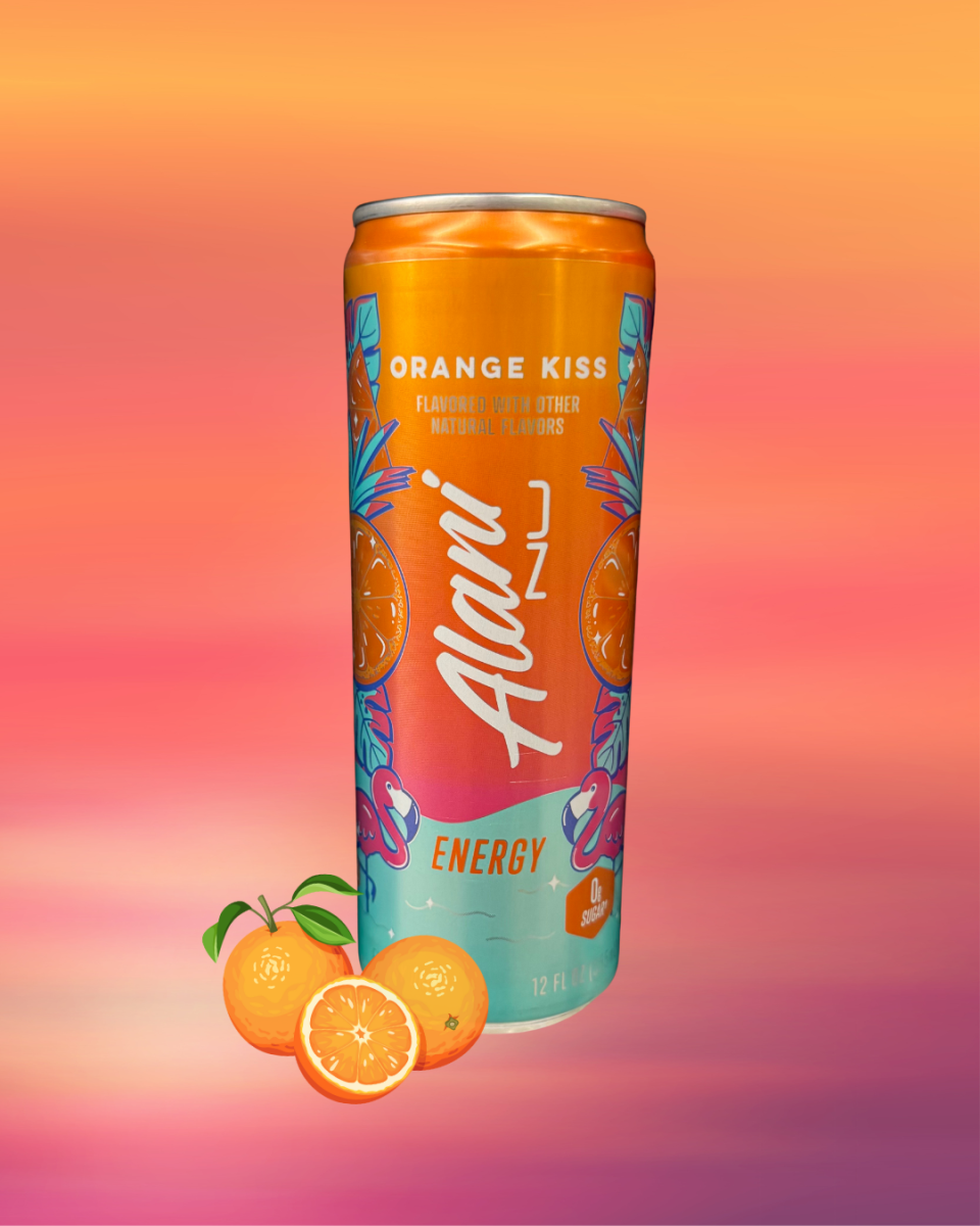 Orange Kiss Alani | Photo by Rylie Yount; Graphic by Rylie Yount via Canva.com
