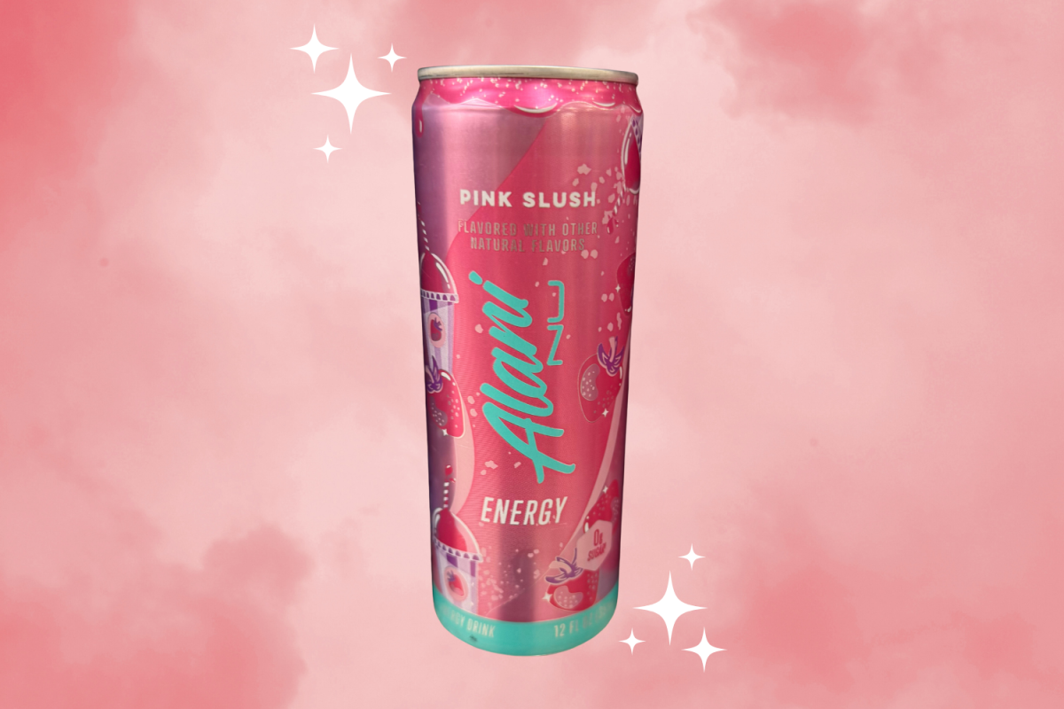 Pink Slush Alani | Photo by Rylie Yount; Graphic by Rylie Yount via Canva.com