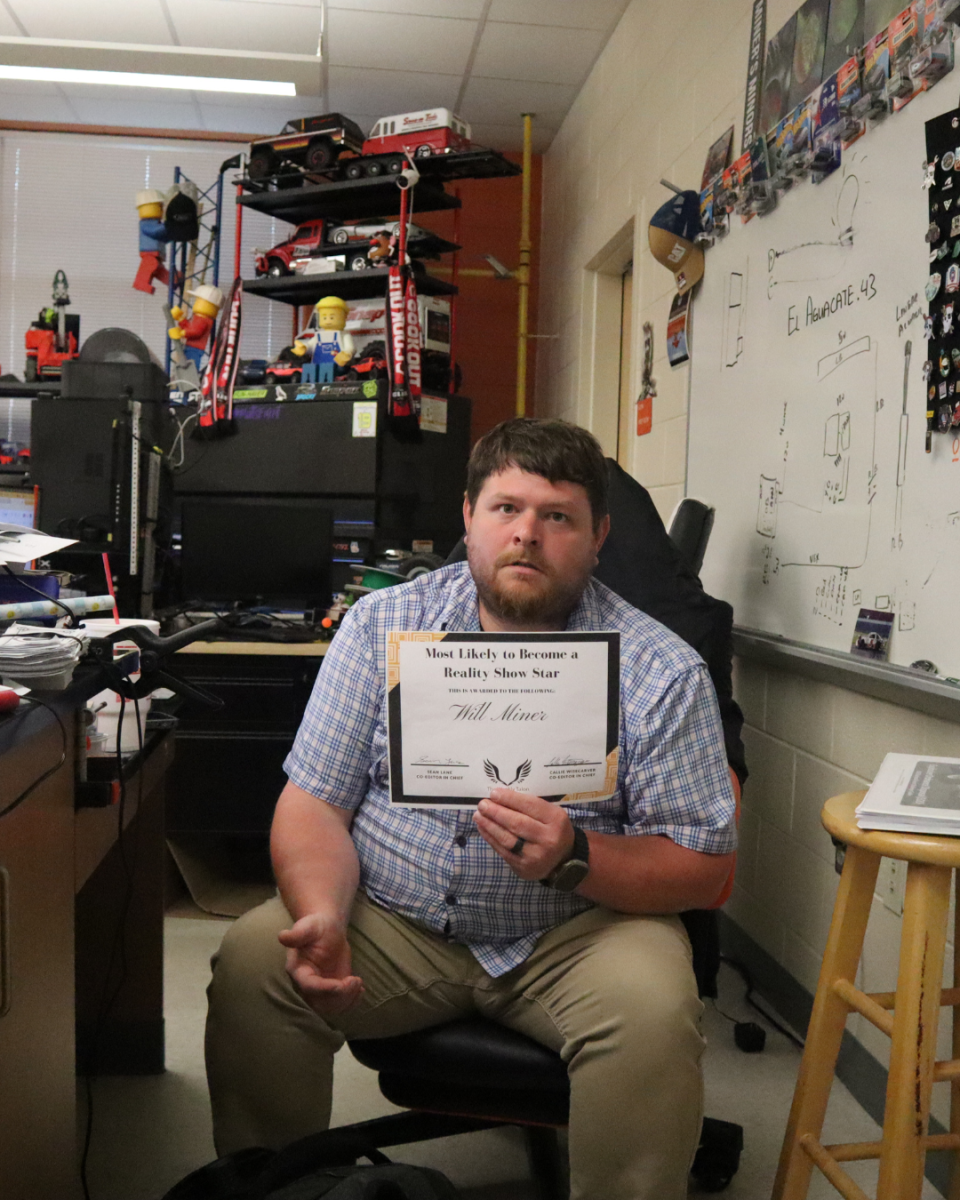 Will Miner has been voted by students as the most likely to be a reality TV star. Yet this victory comes at a cost for Miner who has been twice awarded “coolest room” by the students of Davie High.