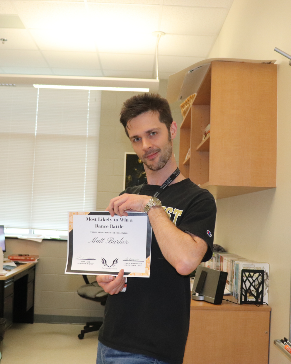English and journalism teacher Matt Barker is well known among his students for his eccentric personality and infectious energy.