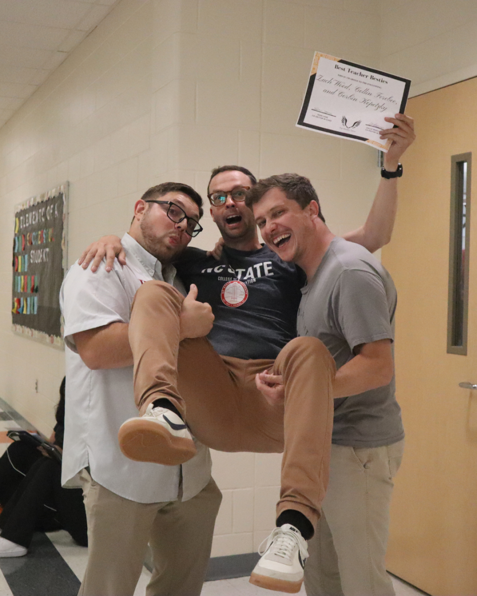 Any student of history teacher Zach Wood, history teacher Corbin Kopetzky, or science teacher Collin Ferebee is sure to have some experience with the trio’s close bond.