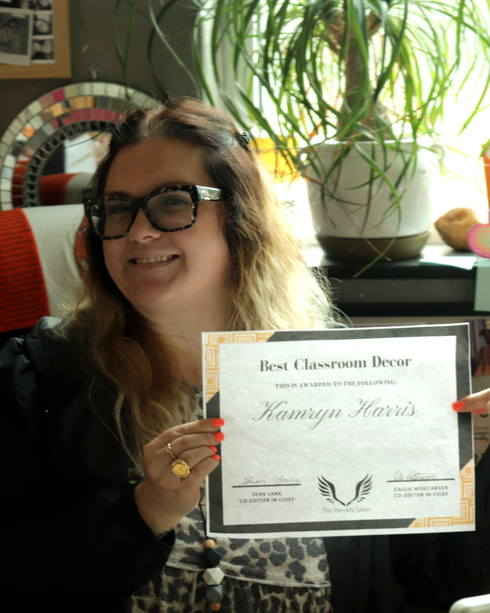 As winner of the best classroom decor superlative, Harris’s room is sure to never go out of style!
