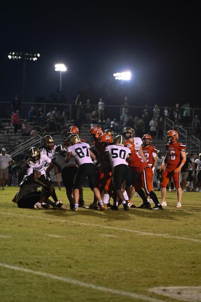 Cam Knox, Jack Boger, Ryan Williams, and the rest of the offense are protecting the ball while it's getting moved down the field.