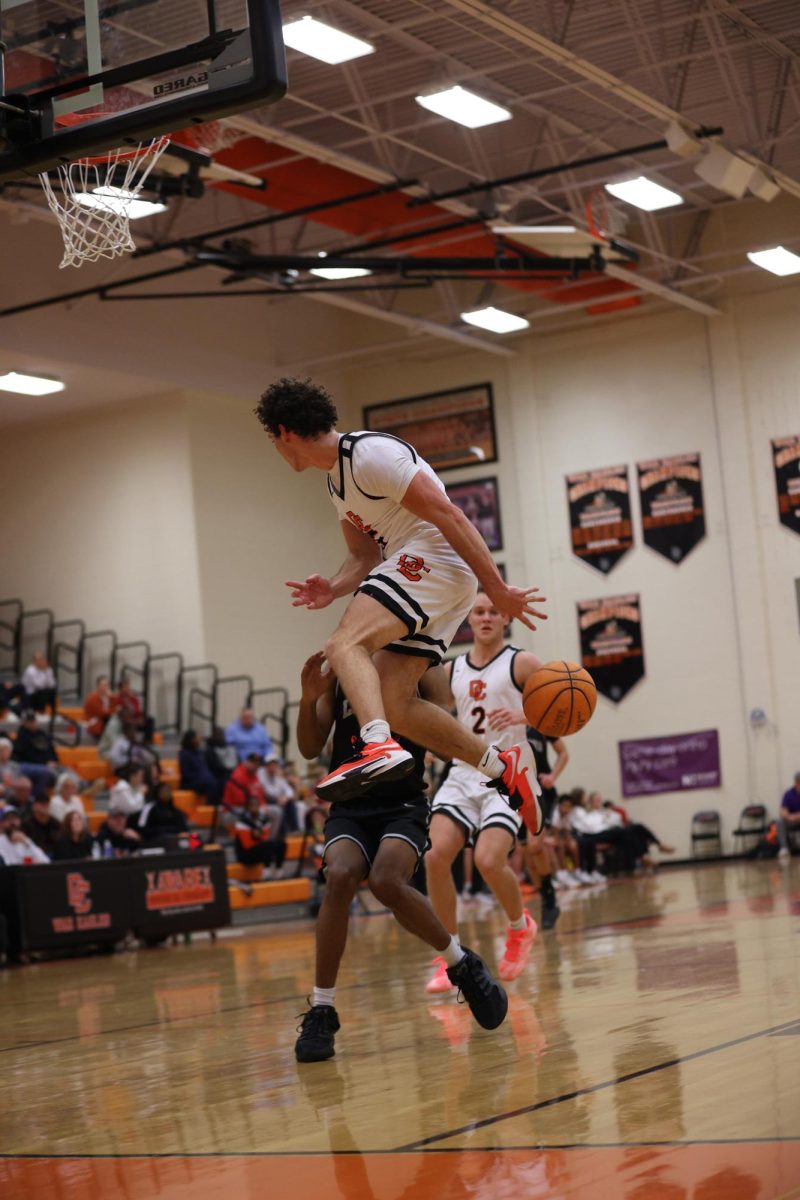 Senior Gavin Reese creates the assist for Senior Ethan Driver leading to score 2 points for the War Eagles.