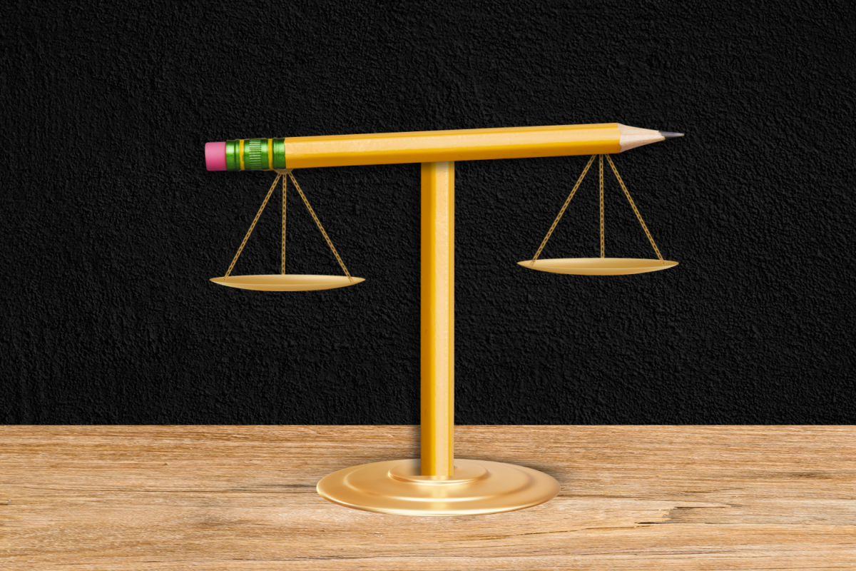 Standardized tests are a regular part of the public school experience. While many students have concerns about this testing, some argue that they are more beneficial than they may initially appear. | Graphic by Natalie Quance via Canva.com