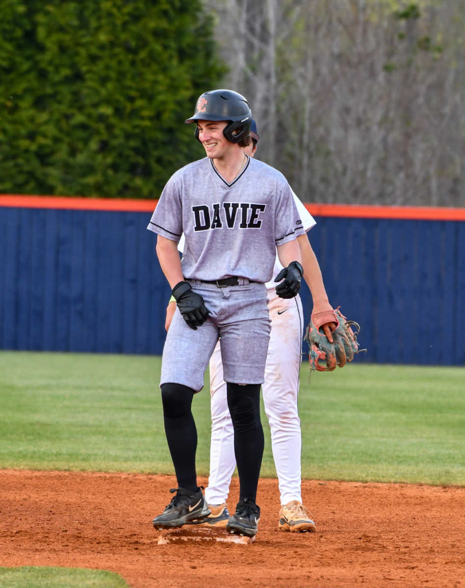 Ryan Williams smiles as he hit a double to score 2 runs.