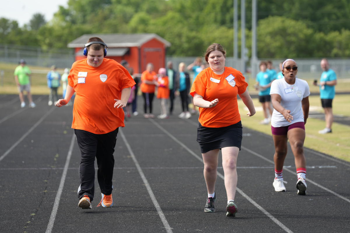 Sarah and Thatcher put pep in their step as they fight for the first place ribbon in the 50 meter speed walk. Sarah comes out victorious with the motivation of it being her last Special Olympics. 